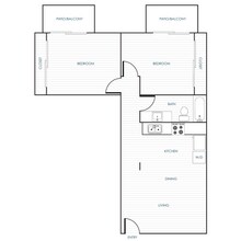 Two Bedroom A 4028-11 floor plan